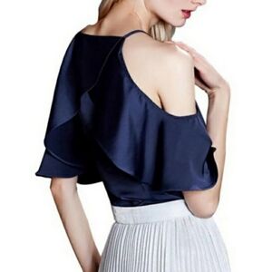 Beautiful Blue Silky Top